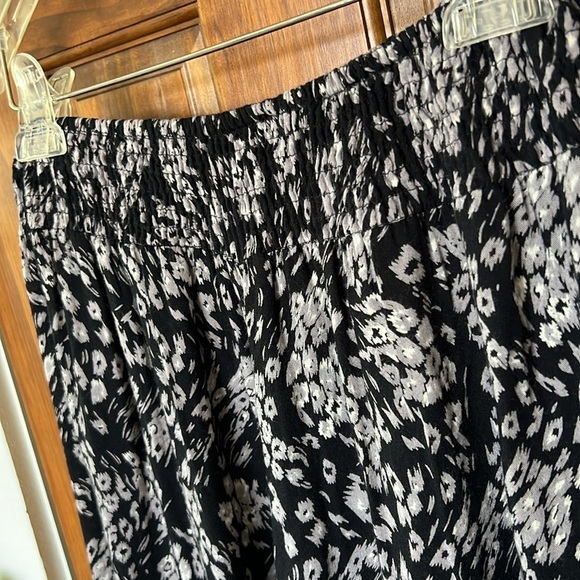 Boho Wide Leg Basque Waist Festival Flowy Pants 100% Rayon  | M - Picture 5 of 9